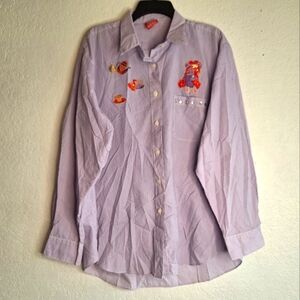 Vintage Red Hat Society By Tia Designs Ruby Elite Long Sleeve Shirt Sz XL